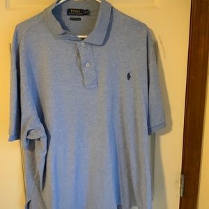 Polo Ralph Lauren Pima Light Blue Polo Shirt Big Size 2X